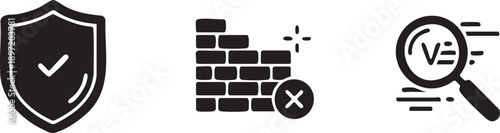 Protection Firewall Antivirus Cyber Security Safety Data Shield