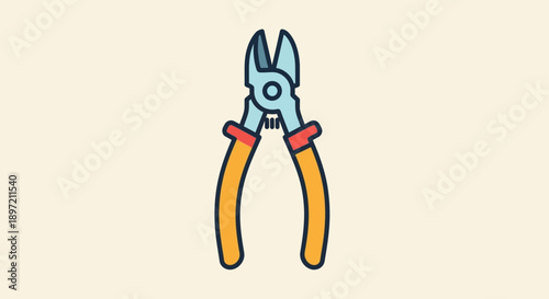 Pliers used in construction and crafting, showcasing tool functionality and design