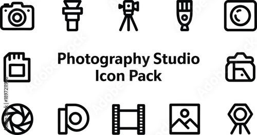 Photography Studio Icon Collection