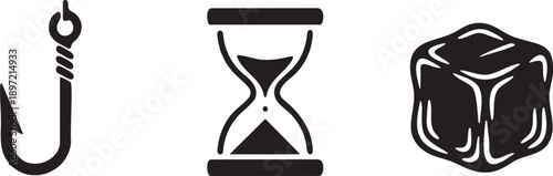 Hook Hourglass Ice Lifting Time Management Frozen Cold