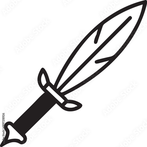 A set of sharp stainless steel knife and sword vector illustrations featuring a red Swiss army penknife and silver pocket tool isolated on white for cutting work