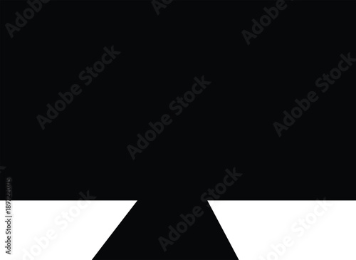 Black LCD Monitor vector illustration