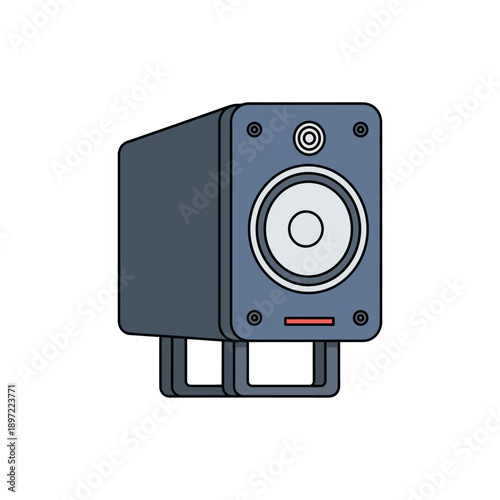 Modern speaker with sleek design and vibrant sound quality
