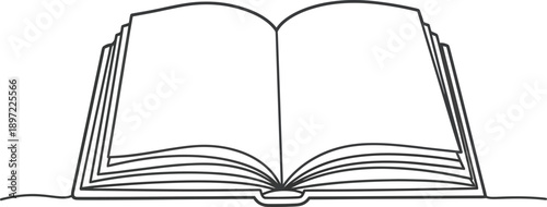 Open Book Illustration