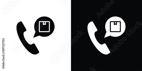 Call Icon Sheet Black And White
