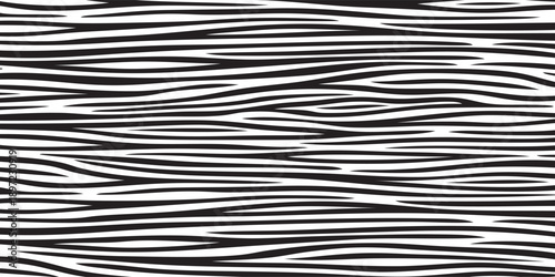 Abstract Black and White Zebra Stripe Pattern Background.
