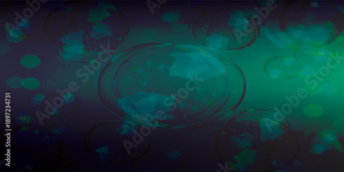 Abstract Teal and Purple Textured Background with Subtle Circles.