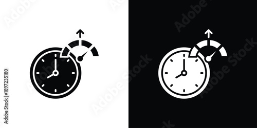 Uptime Icon Sheet Black And White