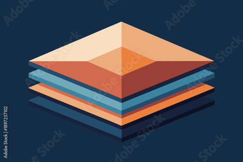 Stack of colorful books isolated on a white background in clean vector style representing education learning and knowledge