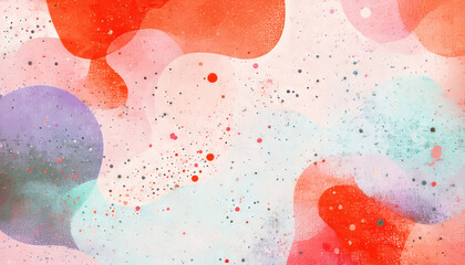 Hand painted abstract watercolor art featuring a colorful splash of pink, yellow, and purple ink stains on a grunge paper texture for an artistic wallpaper design backdrop