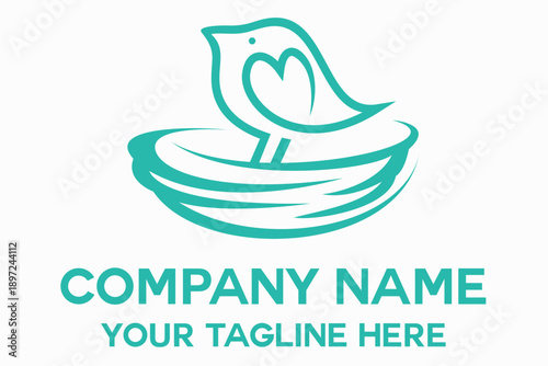 bird in nest logo