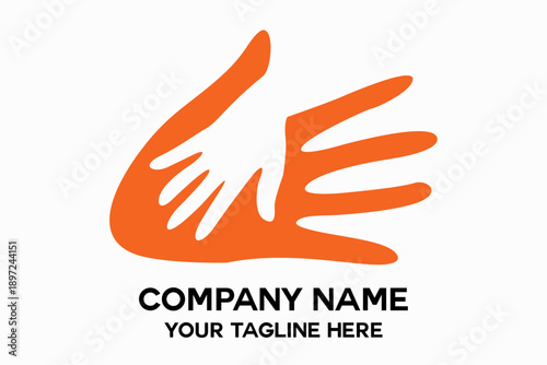 simple person's palm logo