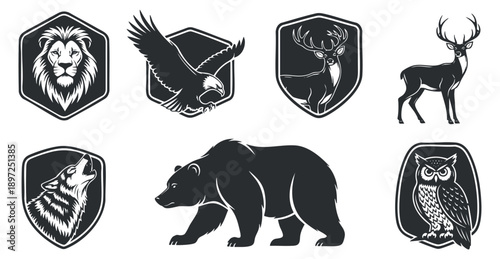 A collection of six hiking boots in line art style, suitable for outdoor adventures and fashion design