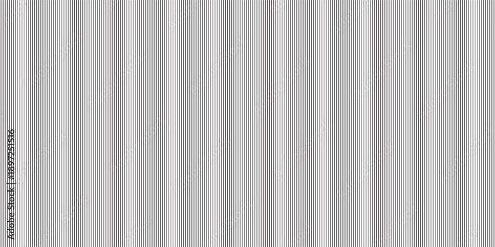 Fototapeta premium Narrow black-white vertical lines. Symmetric geometric ornament. Striped seamless pattern, abstract wallpaper. Digital paper for textile print, page fill. Vector
