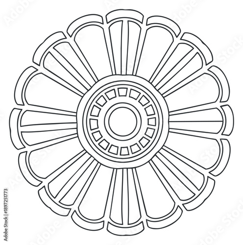 A collection of five outlined storefronts including a bakery, market, and general store in minimalist vector style, ideal for commercial design projects