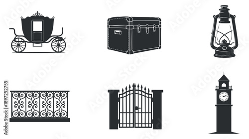 A collection of wind energy icons including windmills, electric symbols, and battery indicators in hand-drawn vector style, ideal for eco-friendly projects