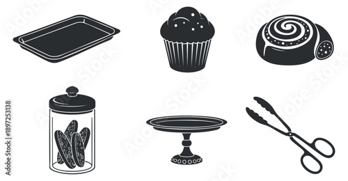 A set of bitcoin icons in outline vector style, suitable for cryptocurrency-themed designs and financial applications