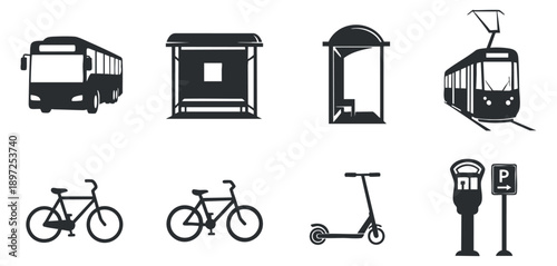 A set of education and teamwork icons featuring graduation, collaboration, and support in clean black and white vector style, suitable for educational materials and presentations