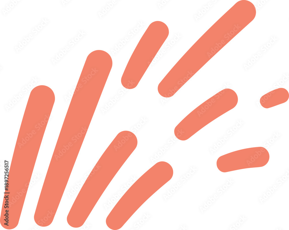 Obraz premium Сolorful hand drawn abstract splatter or burst element creating an explosion or a flash. Modern flat vector illustration for graphic design