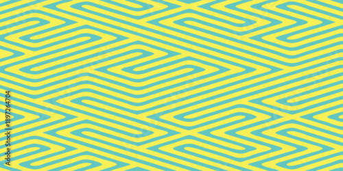 Abstract Geometric Pattern with Intersecting Lines and Shapes.