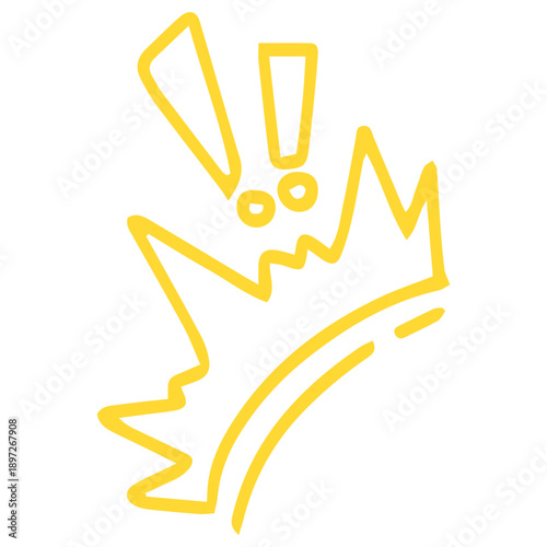 hand drawn exclamation mark