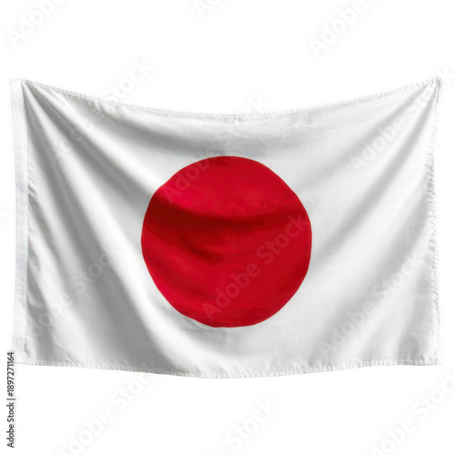Free Download White flag with a red circle emblem. The national flag of Japan. - GFXLoad