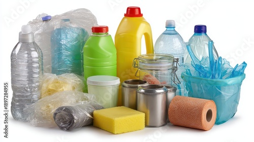 PNG Photo a recycle garbage white background unhygienic pollution.