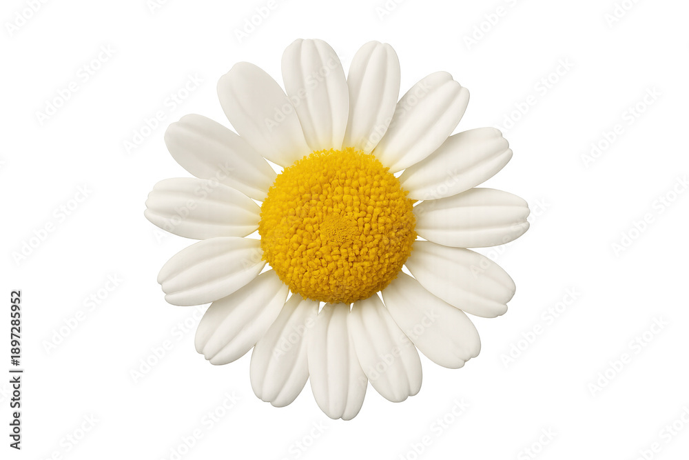 Fototapeta premium Daisy flower with white petals and yellow center