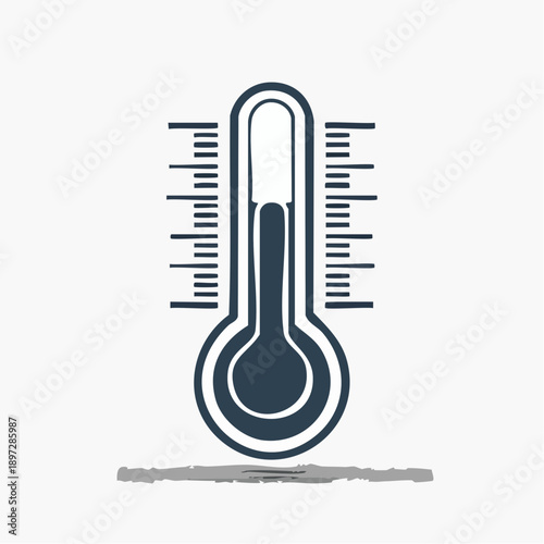 温度計と温度管理を表すサーモメーターベクターアイコン