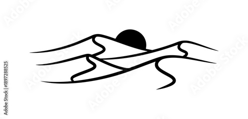 Black Silhouette of Swimmer Diving in Water