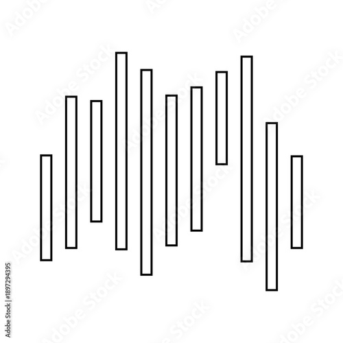 outline music wave