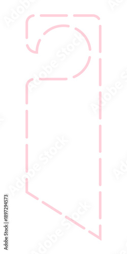 pastel door hanger frame