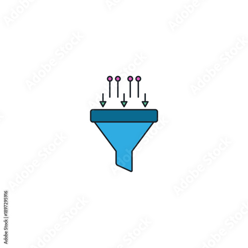 Technological singularity vector icon. Funnel merging into single point of light. AI evolution, future tech event, and digital breakthrough illustration for sci-fi concepts.
