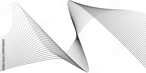 Elegant Dark Blue Abstract Background with Wavy Lines and Luminous Glow, Ideal for Modern Designs and Technological Presentations with a Sense of Sophistication