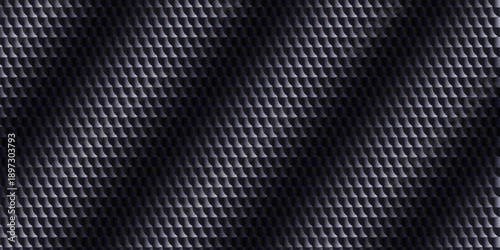 Abstract 3D Overlapping Armor Scales with Metallic Dragon Skin Texture