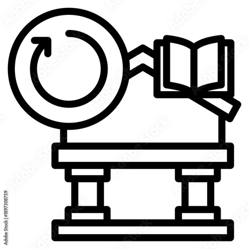 Library History Icon For Design Elements