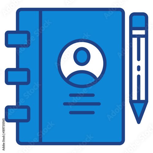 Book Register Icon For Design Elements