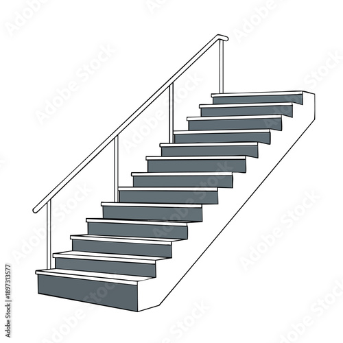 Simple Staircase Illustration