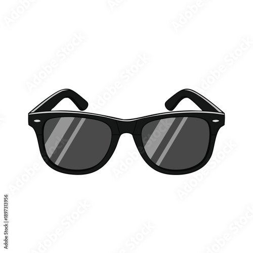Black Sunglasses with Dark Lenses