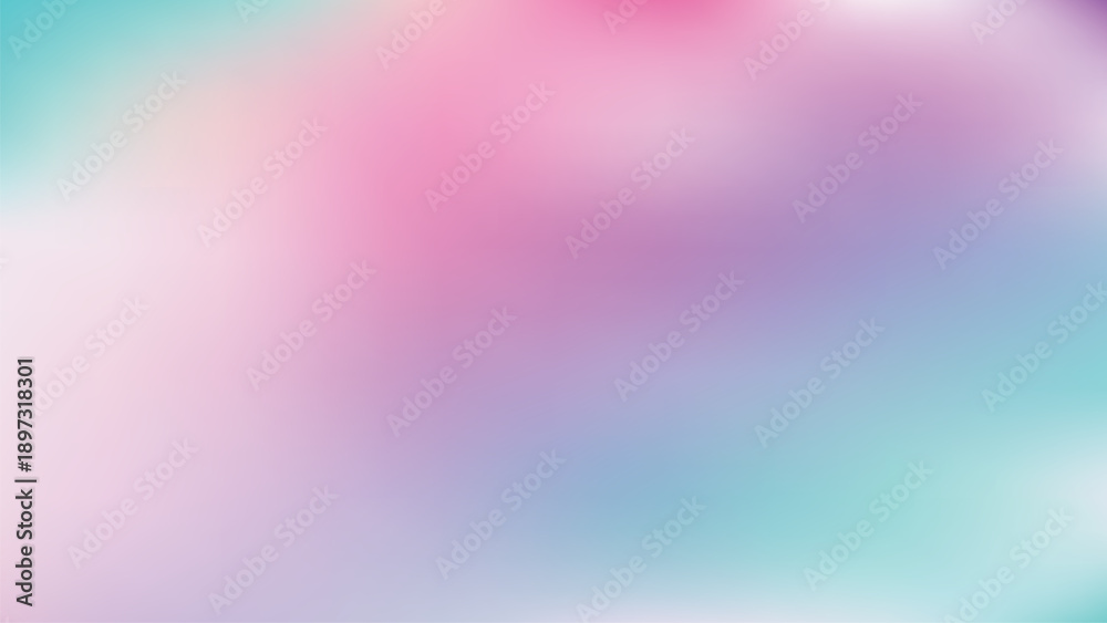 Obraz premium Vibrant holographic pastel gradient background in pink and cyan