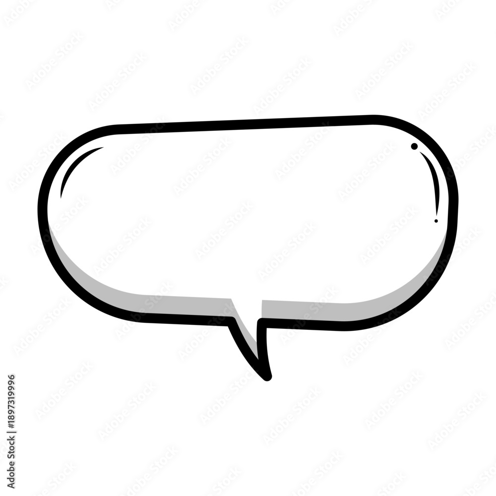 Fototapeta premium cartoon speech balloon