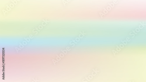 Soft pastel horizontal rainbow gradient abstract background with gentle multicolor stripes and minimal copy space