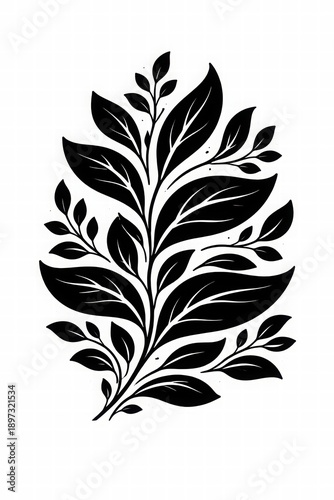 Wallpaper Mural Elegant Black Leaf Design for Modern Decor Torontodigital.ca