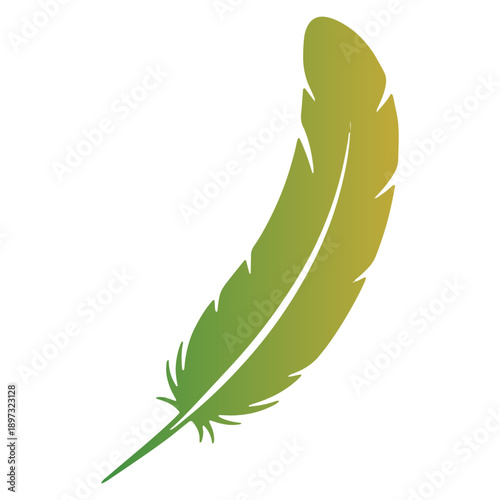 Colorfull Bird Feather Icon
