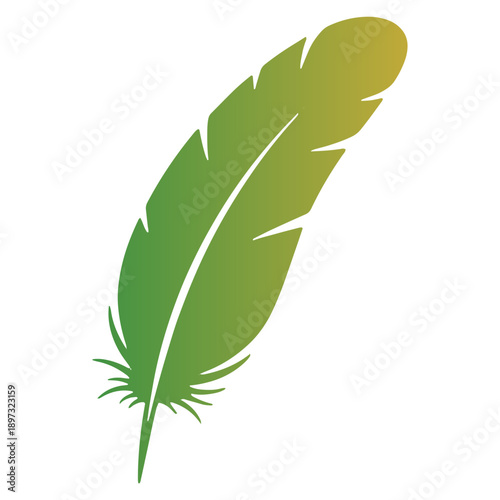 Colorfull Bird Feather Icon