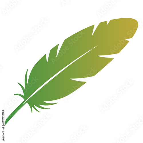 Colorfull Bird Feather Icon