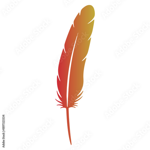 Colorfull Bird Feather Icon