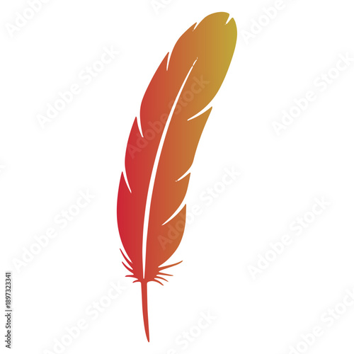 Colorfull Bird Feather Icon