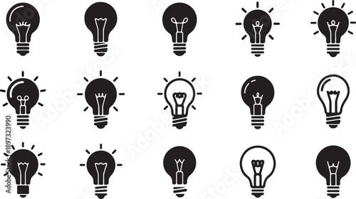 Light bulb icon symbolizing ideas imagination innovation insight and effective solutions for problem solving