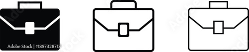 Minimal Briefcase Icon Set